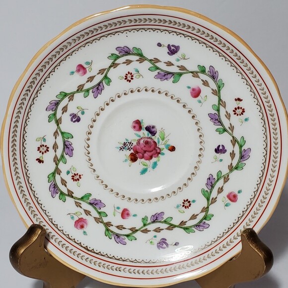 Copelands Grosvenor Teacup and Saucer Craigavon Floral - Picture 8 of 9